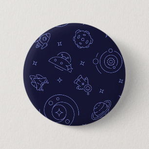 Ruimtepatroon Ronde Button 5,7 Cm
