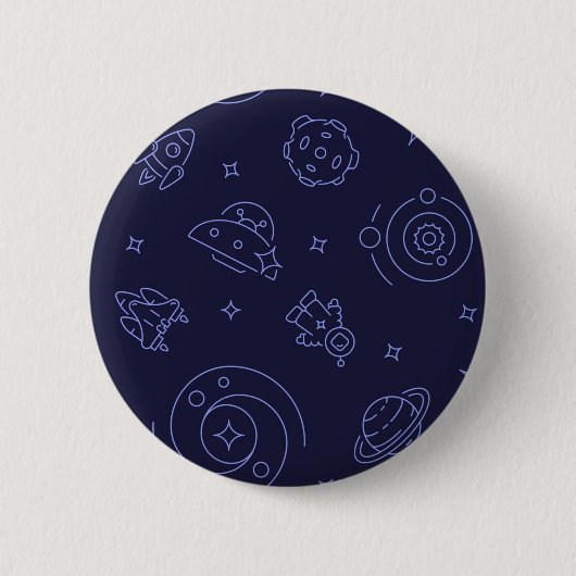 Ruimtepatroon Ronde Button 5,7 Cm (Voorkant)