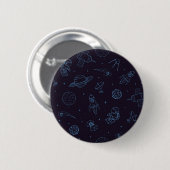 Ruimtepatroon Ronde Button 5,7 Cm (Voorkant /achterkant)