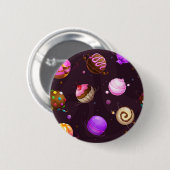 Ruimtepatroon Ronde Button 5,7 Cm (Voorkant /achterkant)