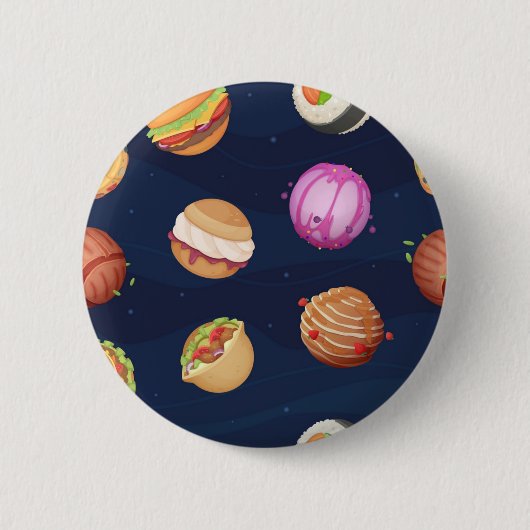 Ruimtepatroon Ronde Button 5,7 Cm (Voorkant)