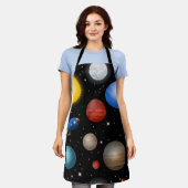 Ruimtepatroon Schort (Gedragen)