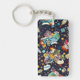 Ruimtepatroon Sleutelhanger