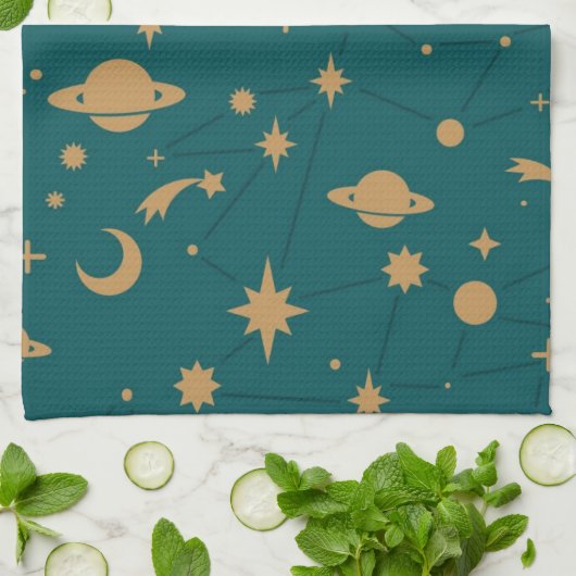 Ruimtepatroon Theedoek (Gevouwen)