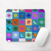 Ruimtepatroon voor kinderen muismat (Met muis)