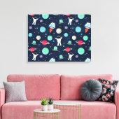 Ruimtepatroonillustratie Canvas Afdruk (Insitu (Woonkamer))
