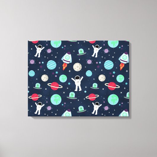 Ruimtepatroonillustratie Canvas Afdruk (Voorkant)