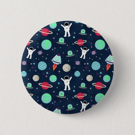Ruimtepatroonillustratie Ronde Button 5,7 Cm (Voorkant)