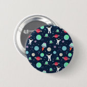 Ruimtepatroonillustratie Ronde Button 5,7 Cm (Voorkant /achterkant)