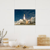 Ruimtependel Atlantis Poster (Keuken)