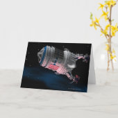 Ruimtependel die Mars cirkelt Kaart (Gele Bloem)