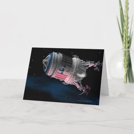 Ruimtependel die Mars cirkelt Kaart (Voorkant)