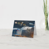 Ruimtependel Notecard Kaart (Voorkant)