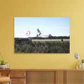 RuimtependelAtlantis maakt de sleeplap los Canvas Afdruk (Insitu (Woonkamer))