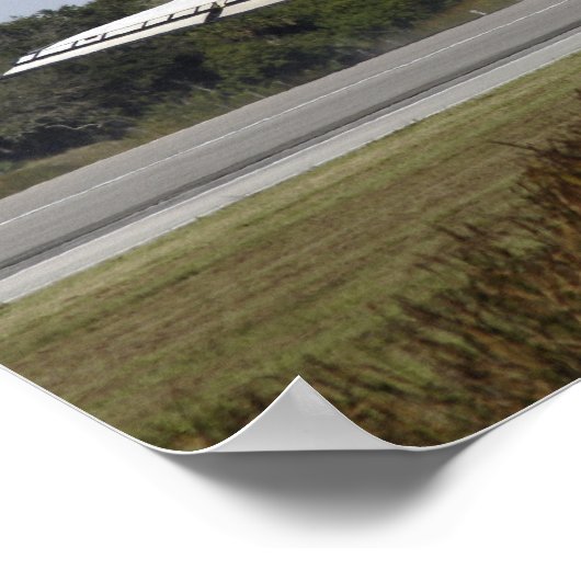 RuimtependelAtlantis maakt de sleeplap los Poster (Hoek)