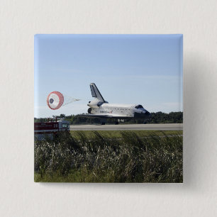 RuimtependelAtlantis maakt de sleeplap los Vierkante Button 5,1 Cm