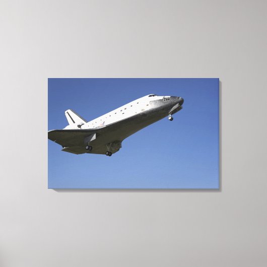 RuimtependelAtlantis nadert baan 33 2 Canvas Afdruk (Voorkant)