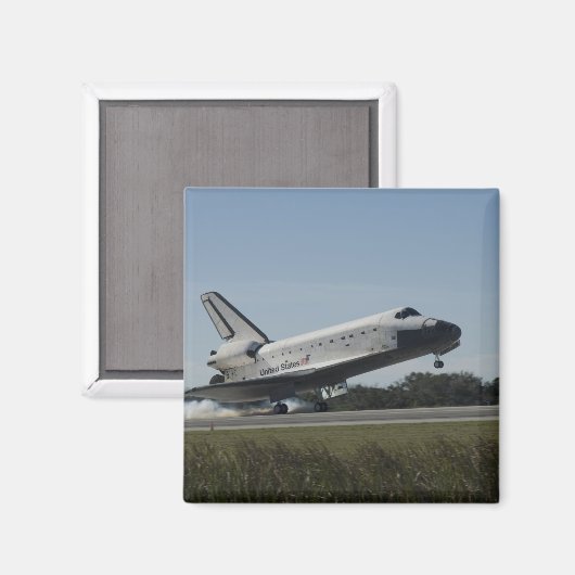 RuimtependelAtlantis raakt 2 Magneet (Voorkant / Achterkant)