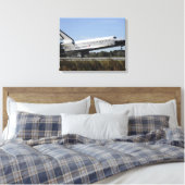 RuimtependelAtlantis raakt naar beneden Canvas Afdruk (Insitu (Slaapkamer))