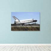 RuimtependelAtlantis raakt naar beneden Canvas Afdruk (Insitu (Houten vloer))