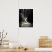 Ruimtepiramide Poster (Keuken)