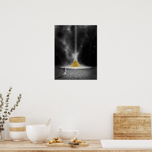 Ruimtepiramide Poster (Keuken)