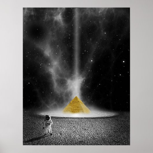 Ruimtepiramide Poster (Voorkant)