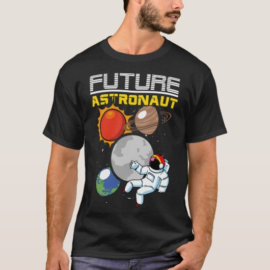 Ruimteplaneten Astronomie wetenschapper Future Ast T-shirt (Voorkant)