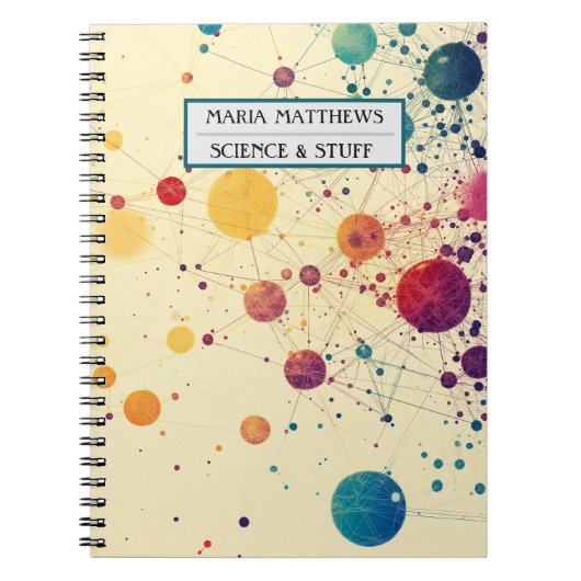 Ruimteplaneten op maat Spiral Photo Notitieboek (Voorkant)