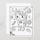 Ruimteplaneten Verkenning kleurplaten (Voorkant / Achterkant)