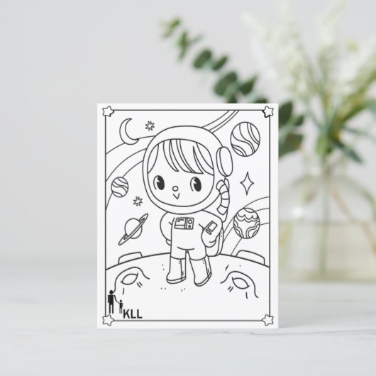 Ruimteplaneten Verkenning kleurplaten (Staand voorkant)