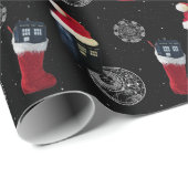 ruimtepolitie doos ontwerp verpakkingspapier cadeaupapier (Rol Hoek)