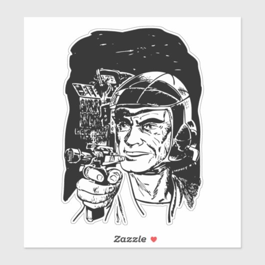 Ruimtepolitie Sticker (Vel)