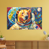 RUIMTEPOLYBEER-2 CANVAS AFDRUK (Insitu (Woonkamer))