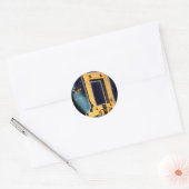 Ruimtepoort van Apollo Ronde Sticker (Envelop)