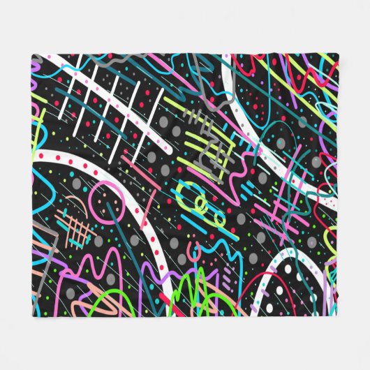 ruimtepuin fleece deken (Voorkant (Horizontaal))