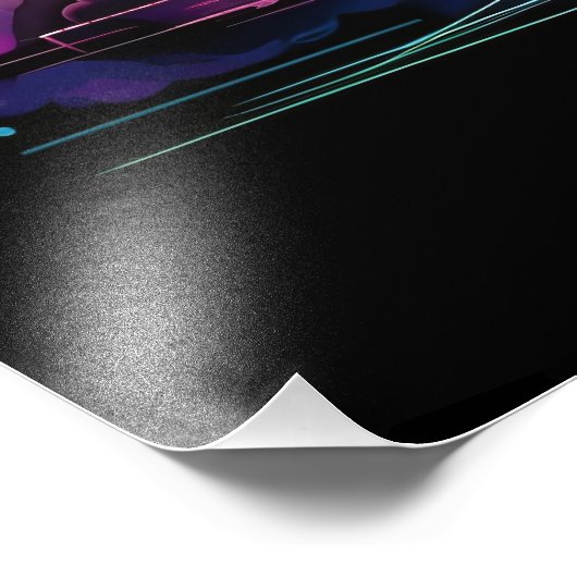 Ruimteraket achtergrond foto afdruk (Hoek)