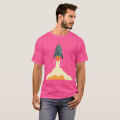 Ruimteraket Astronaut Astronomy Exploration T-shirt (Voorkant volledig)