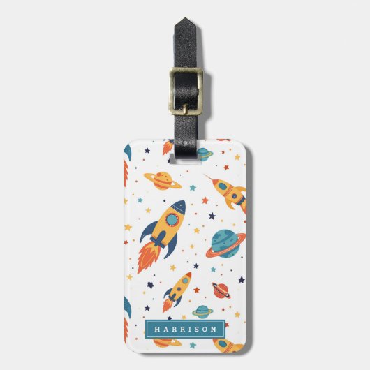 Ruimteraket Bagagelabels (Voorkant verticaal)