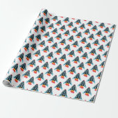 Ruimteraket Cadeaupapier (Uitgerold)