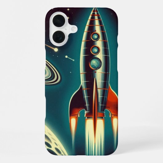 Ruimteraket  iPhone hoesje (Achterkant)