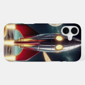 Ruimteraket iPhone hoesje (Achterkant horizontaal)