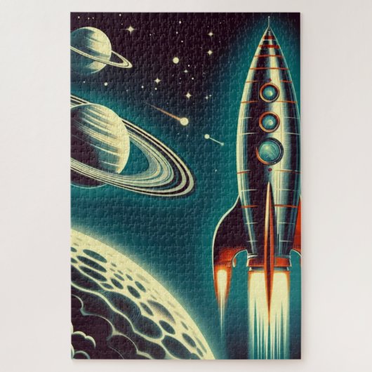 Ruimteraket legpuzzel (Verticaal)