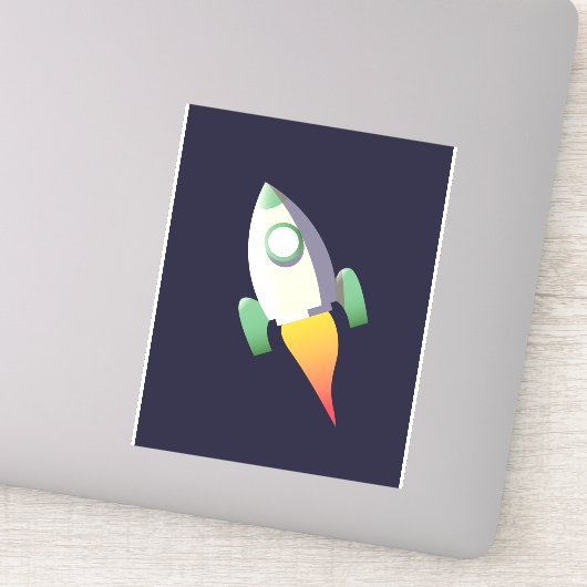 Ruimteraket Sticker (Detail)