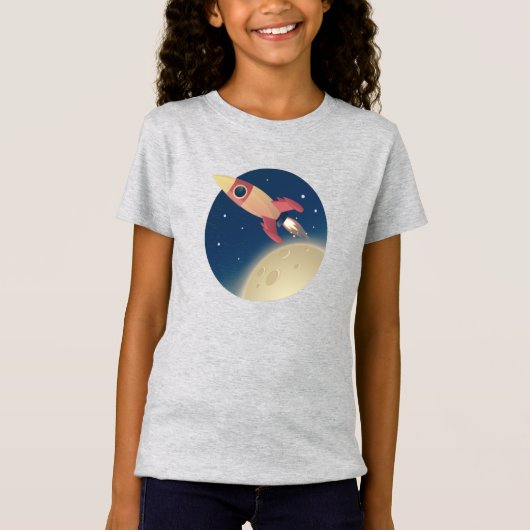 Ruimteraket T-shirt (Voorkant)