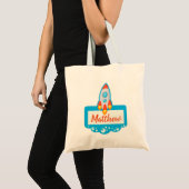 Ruimteraket Tote Bag (Voorkant (product))