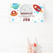 Ruimtereis Rond de Zon 1e Verjaardag Spandoek (Insitu)