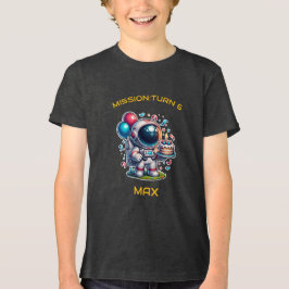 Ruimtereiziger Astronaut Verjaardag T-shirt Jongen