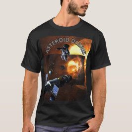 Ruimtereiziger en asteroïdpuin t-shirt