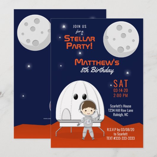 Ruimtereiziger Kaart (Voorkant / Achterkant)